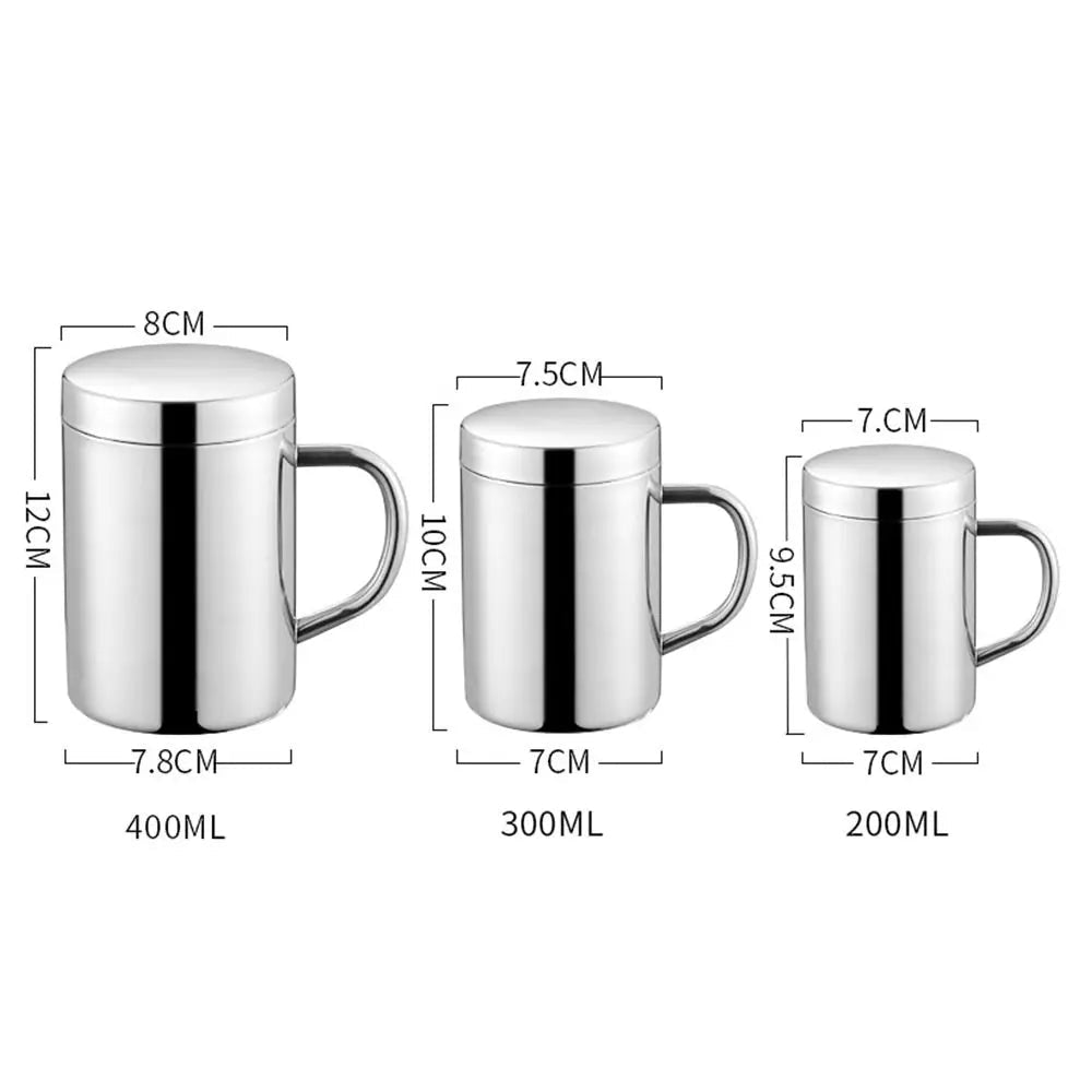 Tasse à café en acier inoxydable, double couche, anti-brûlure, portable, clics, bière, thé, jus, gobelet thermique, 200 ml, 300 ml, 400ml, 1 pièce - FATAONTasse à café en acier inoxydable, double couche, anti-brûlure, portable, clics, bière, thé, jus, gobelet thermique, 200 ml, 300 ml, 400ml, 1 pièceSolutions MaisonFATAON