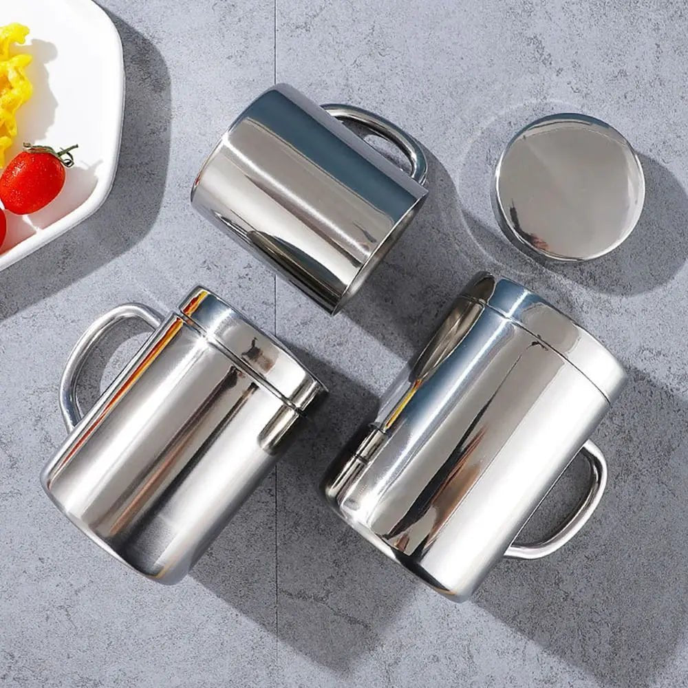 Tasse à café en acier inoxydable, double couche, anti-brûlure, portable, clics, bière, thé, jus, gobelet thermique, 200 ml, 300 ml, 400ml, 1 pièce - FATAONTasse à café en acier inoxydable, double couche, anti-brûlure, portable, clics, bière, thé, jus, gobelet thermique, 200 ml, 300 ml, 400ml, 1 pièceSolutions MaisonFATAON