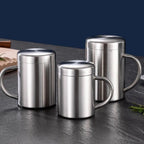 Tasse à café en acier inoxydable, double couche, anti-brûlure, portable, clics, bière, thé, jus, gobelet thermique, 200 ml, 300 ml, 400ml, 1 pièce - FATAONTasse à café en acier inoxydable, double couche, anti-brûlure, portable, clics, bière, thé, jus, gobelet thermique, 200 ml, 300 ml, 400ml, 1 pièceSolutions MaisonFATAON