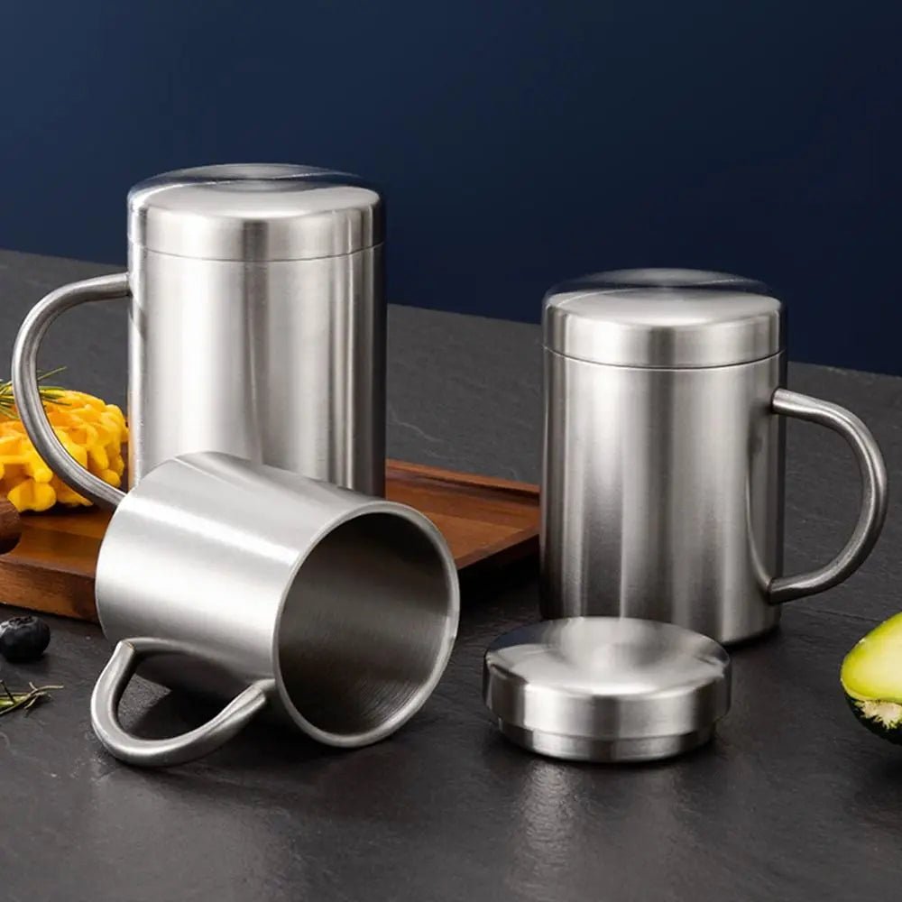 Tasse à café en acier inoxydable, double couche, anti-brûlure, portable, clics, bière, thé, jus, gobelet thermique, 200 ml, 300 ml, 400ml, 1 pièce - FATAONTasse à café en acier inoxydable, double couche, anti-brûlure, portable, clics, bière, thé, jus, gobelet thermique, 200 ml, 300 ml, 400ml, 1 pièceSolutions MaisonFATAON