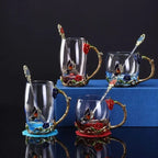 Tasse à thé en émail faite à la main de style rétro européen, tasse en cristal, tasse à lait, tasse à thé aux fleurs de citron, ensemble de tasses à vin haut de gamme, tasse cadeau - FATAONTasse à thé en émail faite à la main de style rétro européen, tasse en cristal, tasse à lait, tasse à thé aux fleurs de citron, ensemble de tasses à vin haut de gamme, tasse cadeauSolutions MaisonFATAON