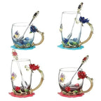 Tasse à thé en émail faite à la main de style rétro européen, tasse en cristal, tasse à lait, tasse à thé aux fleurs de citron, ensemble de tasses à vin haut de gamme, tasse cadeau - FATAONTasse à thé en émail faite à la main de style rétro européen, tasse en cristal, tasse à lait, tasse à thé aux fleurs de citron, ensemble de tasses à vin haut de gamme, tasse cadeauSolutions MaisonFATAON