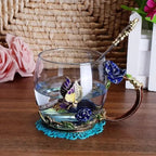 Tasse à thé en émail faite à la main de style rétro européen, tasse en cristal, tasse à lait, tasse à thé aux fleurs de citron, ensemble de tasses à vin haut de gamme, tasse cadeau - FATAONTasse à thé en émail faite à la main de style rétro européen, tasse en cristal, tasse à lait, tasse à thé aux fleurs de citron, ensemble de tasses à vin haut de gamme, tasse cadeauSolutions MaisonFATAON