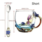 Tasse à thé en émail faite à la main de style rétro européen, tasse en cristal, tasse à lait, tasse à thé aux fleurs de citron, ensemble de tasses à vin haut de gamme, tasse cadeau - FATAONTasse à thé en émail faite à la main de style rétro européen, tasse en cristal, tasse à lait, tasse à thé aux fleurs de citron, ensemble de tasses à vin haut de gamme, tasse cadeauSolutions MaisonFATAON