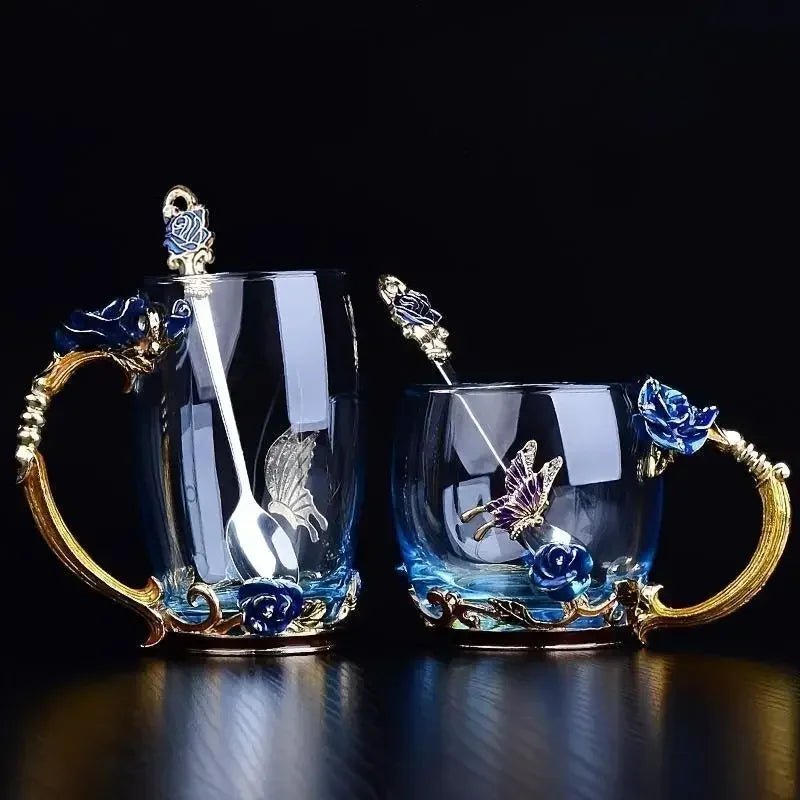 Tasse à thé en émail faite à la main de style rétro européen, tasse en cristal, tasse à lait, tasse à thé aux fleurs de citron, ensemble de tasses à vin haut de gamme, tasse cadeau - FATAONTasse à thé en émail faite à la main de style rétro européen, tasse en cristal, tasse à lait, tasse à thé aux fleurs de citron, ensemble de tasses à vin haut de gamme, tasse cadeauSolutions MaisonFATAON