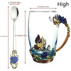 Tasse à thé en émail faite à la main de style rétro européen, tasse en cristal, tasse à lait, tasse à thé aux fleurs de citron, ensemble de tasses à vin haut de gamme, tasse cadeau - FATAONTasse à thé en émail faite à la main de style rétro européen, tasse en cristal, tasse à lait, tasse à thé aux fleurs de citron, ensemble de tasses à vin haut de gamme, tasse cadeauSolutions MaisonFATAON