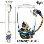 Tasse à thé en émail faite à la main de style rétro européen, tasse en cristal, tasse à lait, tasse à thé aux fleurs de citron, ensemble de tasses à vin haut de gamme, tasse cadeau - FATAONTasse à thé en émail faite à la main de style rétro européen, tasse en cristal, tasse à lait, tasse à thé aux fleurs de citron, ensemble de tasses à vin haut de gamme, tasse cadeauSolutions MaisonFATAON