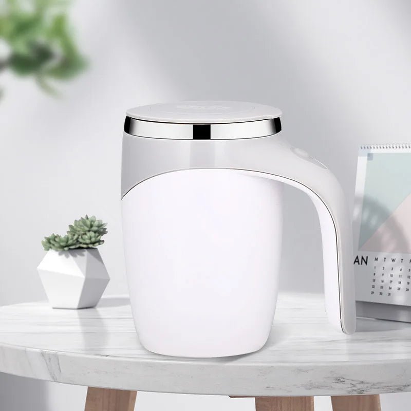 Tasse magnétique rotative électrique en acier inoxydable, tasse à café portable aste, arrête automatique, outils à boire à la maison - FATAONTasse magnétique rotative électrique en acier inoxydable, tasse à café portable aste, arrête automatique, outils à boire à la maisonSolutions MaisonFATAON