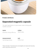 Tasse magnétique rotative électrique en acier inoxydable, tasse à café portable aste, arrête automatique, outils à boire à la maison - FATAONTasse magnétique rotative électrique en acier inoxydable, tasse à café portable aste, arrête automatique, outils à boire à la maisonSolutions MaisonFATAON