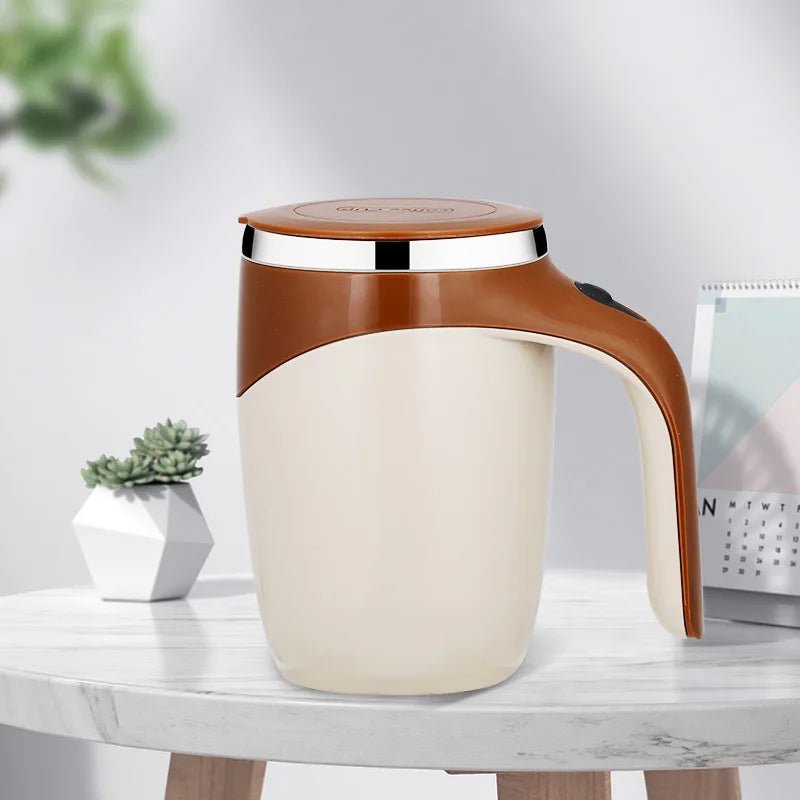 Tasse magnétique rotative électrique en acier inoxydable, tasse à café portable aste, arrête automatique, outils à boire à la maison - FATAONTasse magnétique rotative électrique en acier inoxydable, tasse à café portable aste, arrête automatique, outils à boire à la maisonSolutions MaisonFATAON