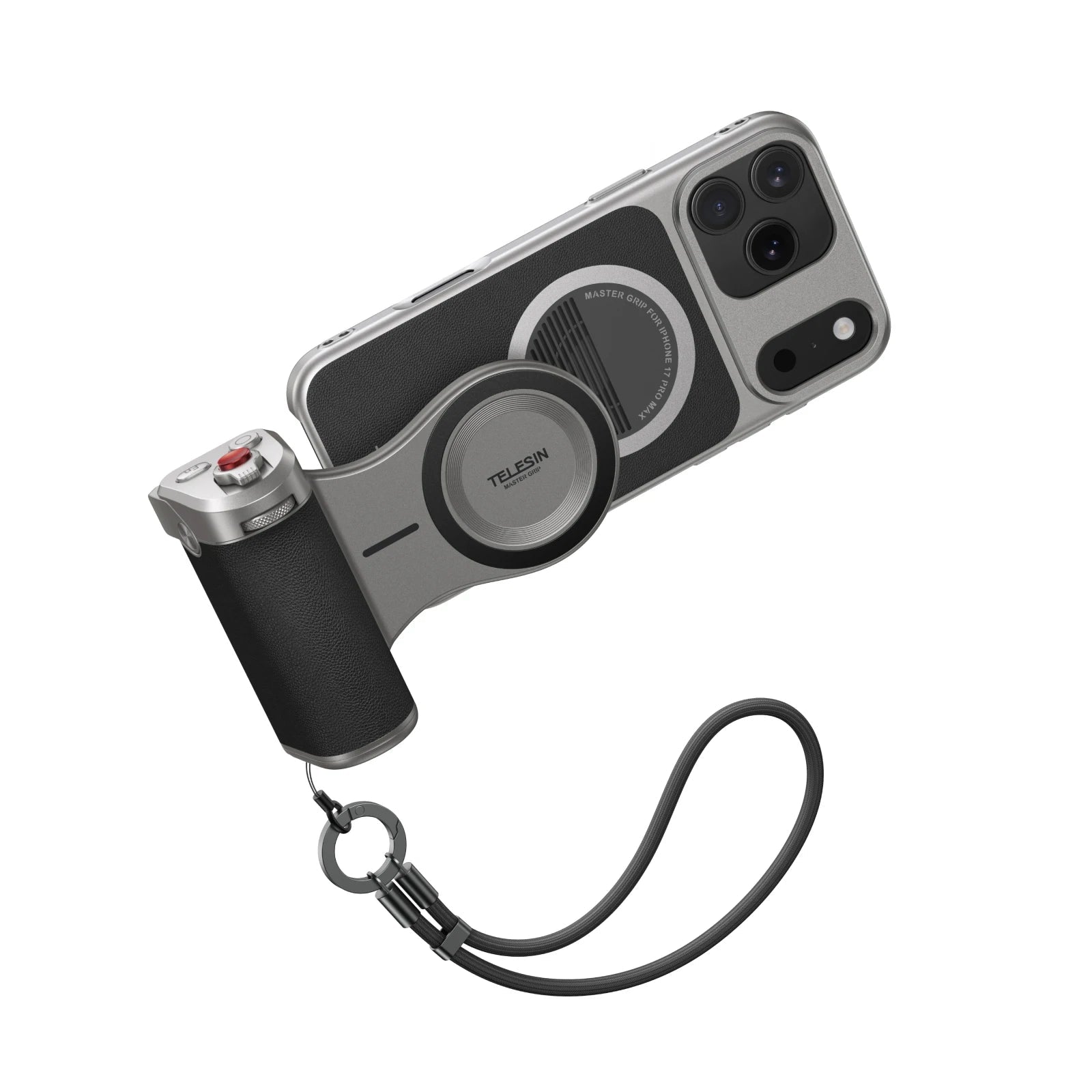 TELESIN Master Grip Kit pour iPhone 17 Pro ProMax téléphone caméra poignée magnétique étui en graphène pour iPhone refroidissement téléphone poignée support - FATAONTELESIN Master Grip Kit pour iPhone 17 Pro ProMax téléphone caméra poignée magnétique étui en graphène pour iPhone refroidissement téléphone poignée supportTechnologie IntelligenteFATAON