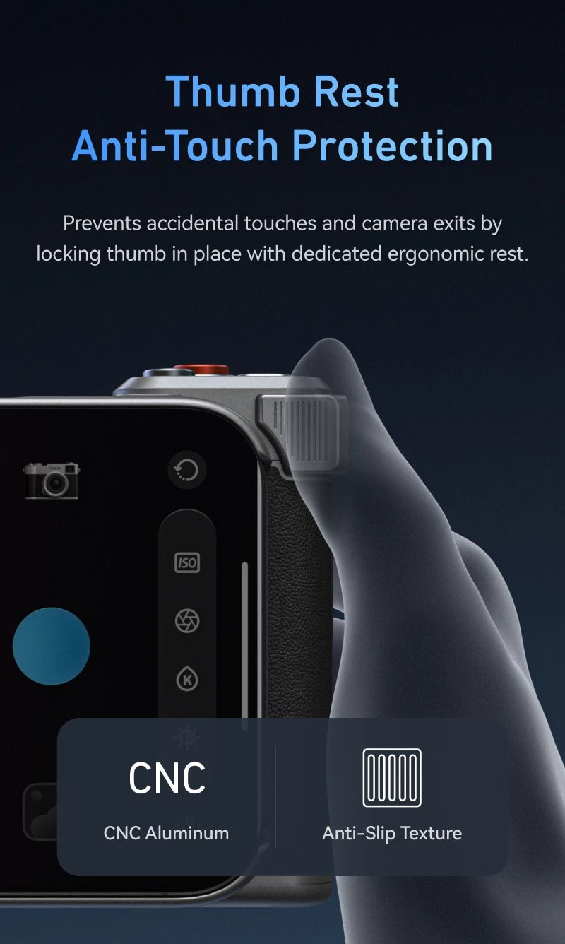 TELESIN Master Grip Kit pour iPhone 17 Pro ProMax téléphone caméra poignée magnétique étui en graphène pour iPhone refroidissement téléphone poignée support - FATAONTELESIN Master Grip Kit pour iPhone 17 Pro ProMax téléphone caméra poignée magnétique étui en graphène pour iPhone refroidissement téléphone poignée supportTechnologie IntelligenteFATAON