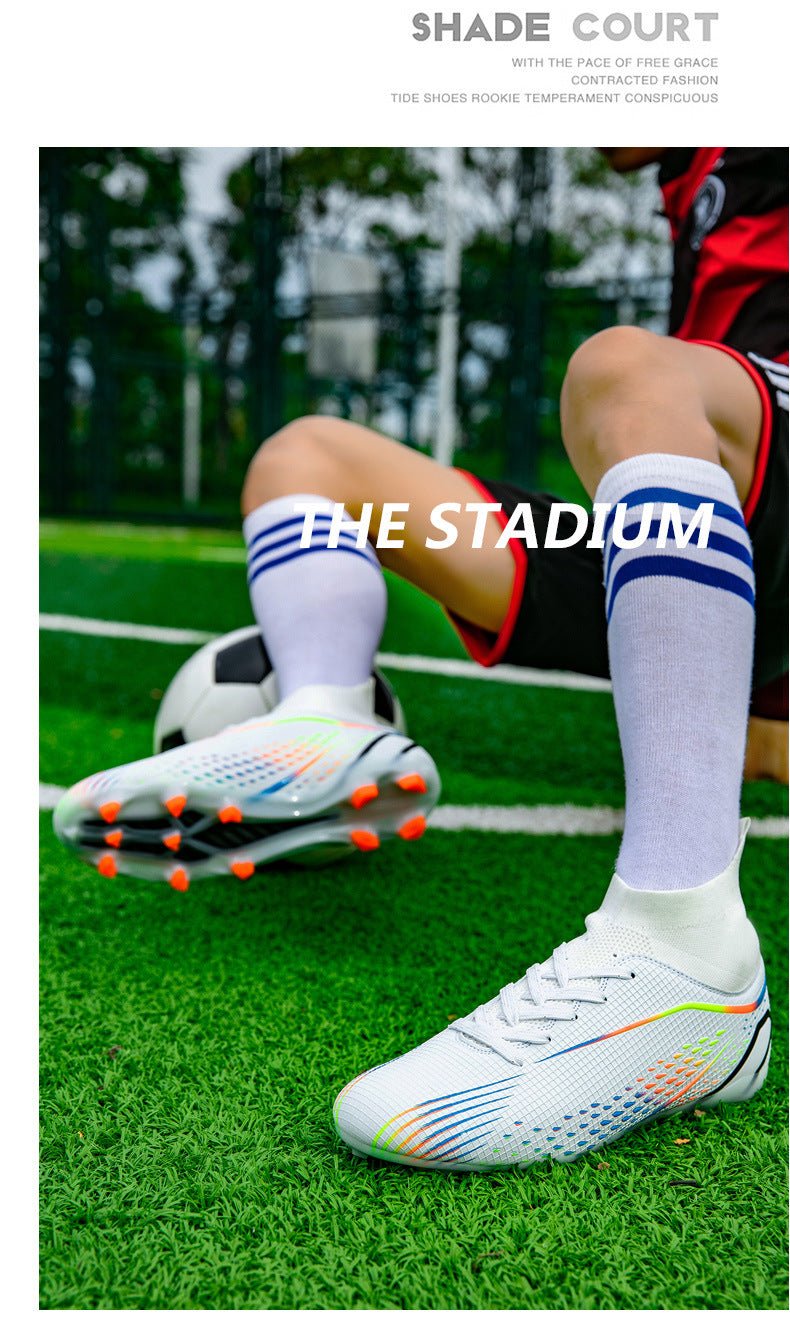 Temu High-Top Soccer Shoes with Spikes, Long Spikes, Non-Slip, Adult and Children's Sports Shoes, Men's Professional Training Shoes, Cross-Border - FATAONTemu High-Top Soccer Shoes with Spikes, Long Spikes, Non-Slip, Adult and Children's Sports Shoes, Men's Professional Training Shoes, Cross-BorderMode HommeFATAON