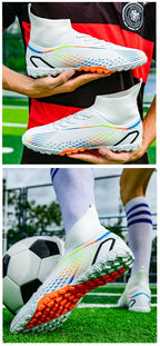 Temu High-Top Soccer Shoes with Spikes, Long Spikes, Non-Slip, Adult and Children's Sports Shoes, Men's Professional Training Shoes, Cross-Border - FATAONTemu High-Top Soccer Shoes with Spikes, Long Spikes, Non-Slip, Adult and Children's Sports Shoes, Men's Professional Training Shoes, Cross-BorderMode HommeFATAON