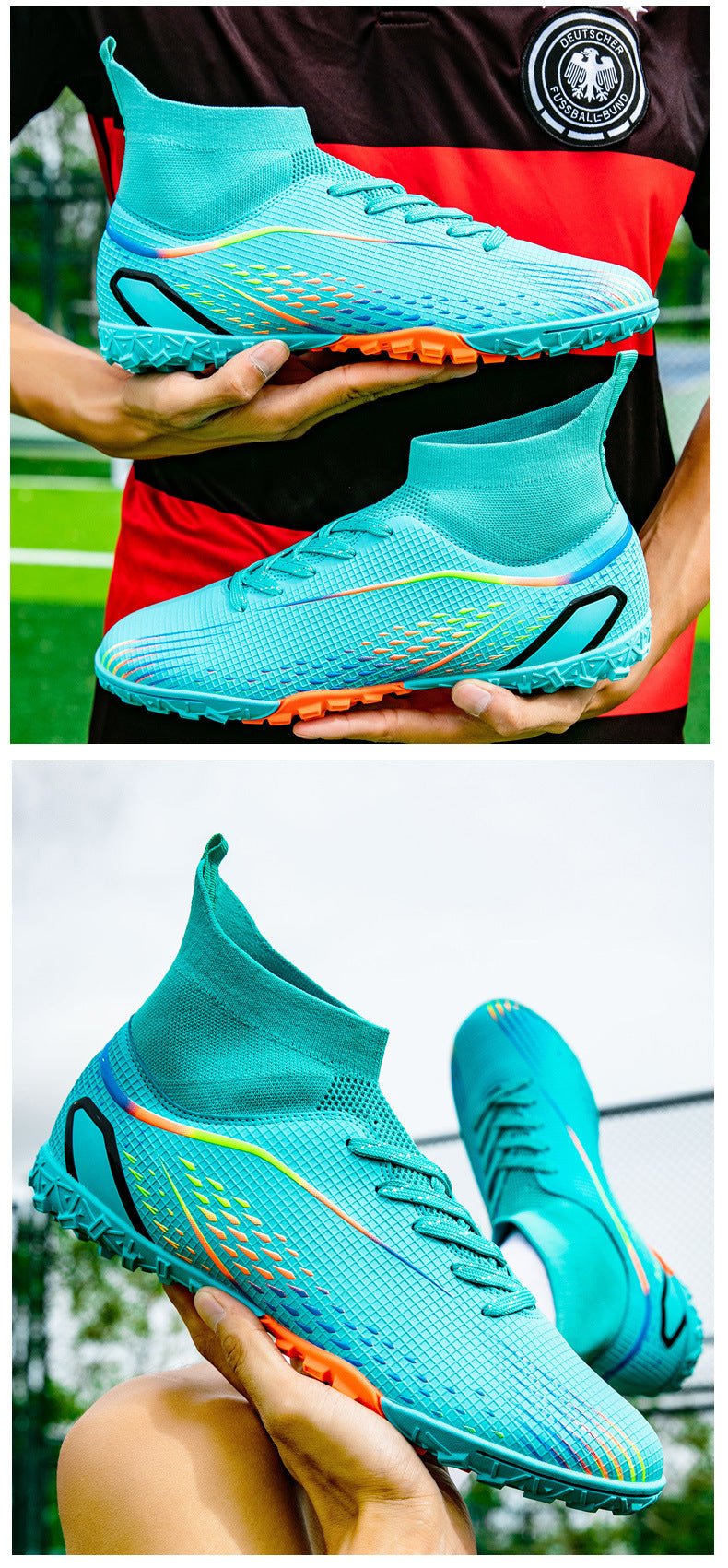 Temu High-Top Soccer Shoes with Spikes, Long Spikes, Non-Slip, Adult and Children's Sports Shoes, Men's Professional Training Shoes, Cross-Border - FATAONTemu High-Top Soccer Shoes with Spikes, Long Spikes, Non-Slip, Adult and Children's Sports Shoes, Men's Professional Training Shoes, Cross-BorderMode HommeFATAON