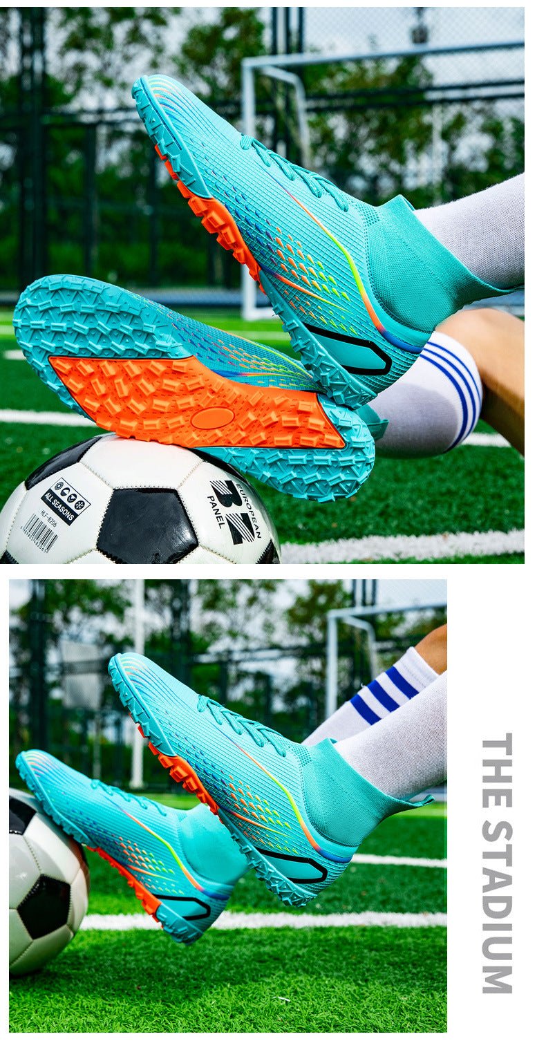 Temu High-Top Soccer Shoes with Spikes, Long Spikes, Non-Slip, Adult and Children's Sports Shoes, Men's Professional Training Shoes, Cross-Border - FATAONTemu High-Top Soccer Shoes with Spikes, Long Spikes, Non-Slip, Adult and Children's Sports Shoes, Men's Professional Training Shoes, Cross-BorderMode HommeFATAON