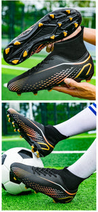 Temu High-Top Soccer Shoes with Spikes, Long Spikes, Non-Slip, Adult and Children's Sports Shoes, Men's Professional Training Shoes, Cross-Border - FATAONTemu High-Top Soccer Shoes with Spikes, Long Spikes, Non-Slip, Adult and Children's Sports Shoes, Men's Professional Training Shoes, Cross-BorderMode HommeFATAON