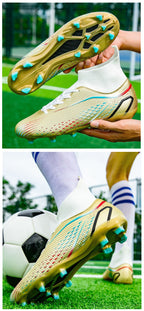 Temu High-Top Soccer Shoes with Spikes, Long Spikes, Non-Slip, Adult and Children's Sports Shoes, Men's Professional Training Shoes, Cross-Border - FATAONTemu High-Top Soccer Shoes with Spikes, Long Spikes, Non-Slip, Adult and Children's Sports Shoes, Men's Professional Training Shoes, Cross-BorderMode HommeFATAON