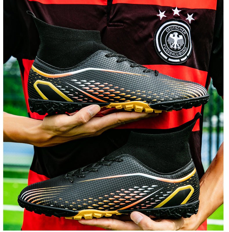 Temu High-Top Soccer Shoes with Spikes, Long Spikes, Non-Slip, Adult and Children's Sports Shoes, Men's Professional Training Shoes, Cross-Border - FATAONTemu High-Top Soccer Shoes with Spikes, Long Spikes, Non-Slip, Adult and Children's Sports Shoes, Men's Professional Training Shoes, Cross-BorderMode HommeFATAON