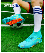 Temu High-Top Soccer Shoes with Spikes, Long Spikes, Non-Slip, Adult and Children's Sports Shoes, Men's Professional Training Shoes, Cross-Border - FATAONTemu High-Top Soccer Shoes with Spikes, Long Spikes, Non-Slip, Adult and Children's Sports Shoes, Men's Professional Training Shoes, Cross-BorderMode HommeFATAON
