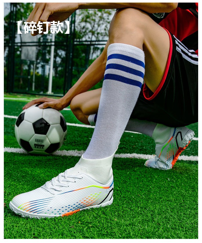 Temu High-Top Soccer Shoes with Spikes, Long Spikes, Non-Slip, Adult and Children's Sports Shoes, Men's Professional Training Shoes, Cross-Border - FATAONTemu High-Top Soccer Shoes with Spikes, Long Spikes, Non-Slip, Adult and Children's Sports Shoes, Men's Professional Training Shoes, Cross-BorderMode HommeFATAON