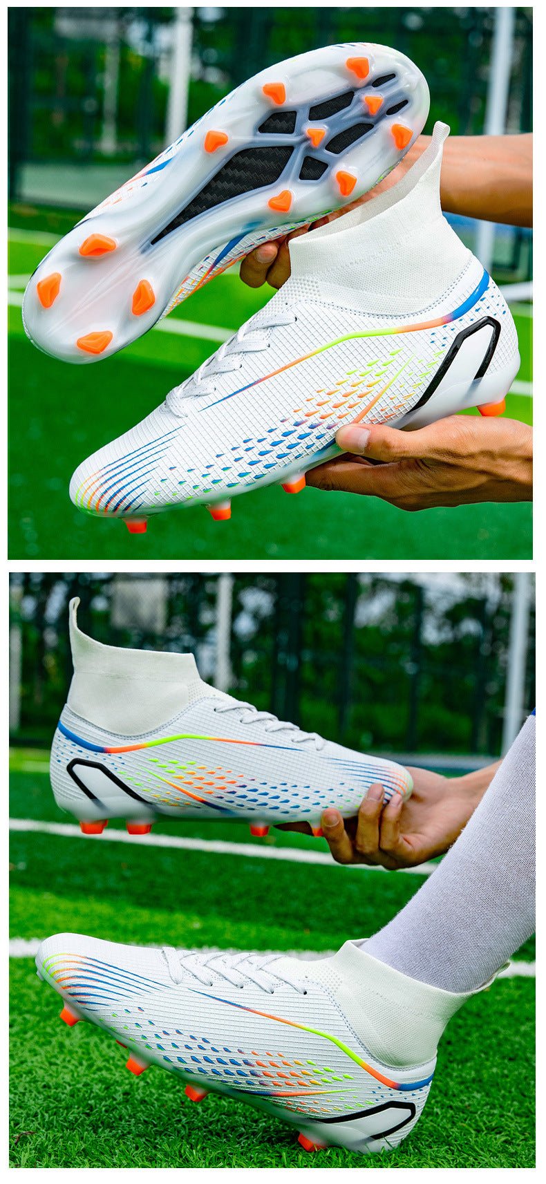 Temu High-Top Soccer Shoes with Spikes, Long Spikes, Non-Slip, Adult and Children's Sports Shoes, Men's Professional Training Shoes, Cross-Border - FATAONTemu High-Top Soccer Shoes with Spikes, Long Spikes, Non-Slip, Adult and Children's Sports Shoes, Men's Professional Training Shoes, Cross-BorderMode HommeFATAON