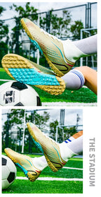 Temu High-Top Soccer Shoes with Spikes, Long Spikes, Non-Slip, Adult and Children's Sports Shoes, Men's Professional Training Shoes, Cross-Border - FATAONTemu High-Top Soccer Shoes with Spikes, Long Spikes, Non-Slip, Adult and Children's Sports Shoes, Men's Professional Training Shoes, Cross-BorderMode HommeFATAON