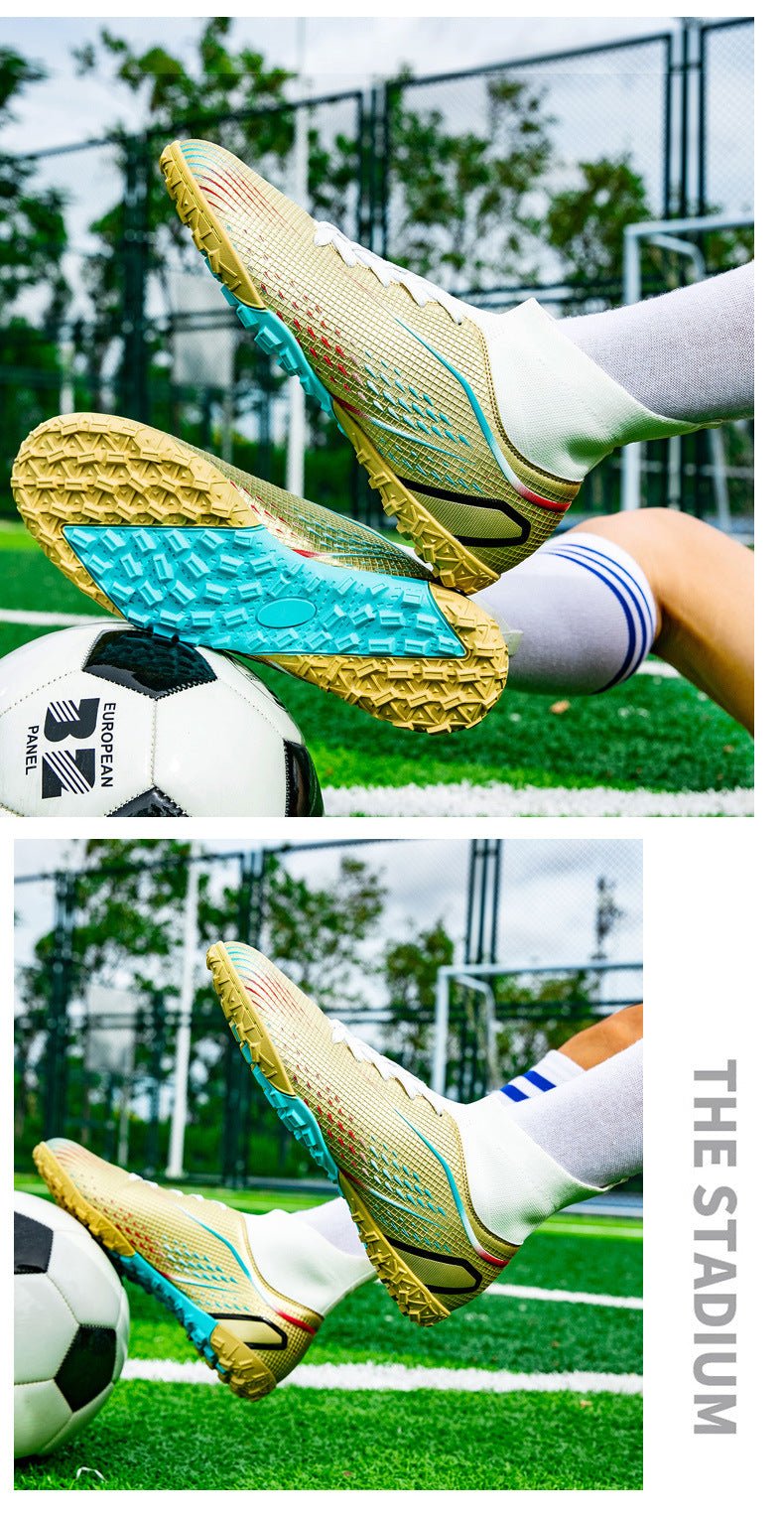 Temu High-Top Soccer Shoes with Spikes, Long Spikes, Non-Slip, Adult and Children's Sports Shoes, Men's Professional Training Shoes, Cross-Border - FATAONTemu High-Top Soccer Shoes with Spikes, Long Spikes, Non-Slip, Adult and Children's Sports Shoes, Men's Professional Training Shoes, Cross-BorderMode HommeFATAON