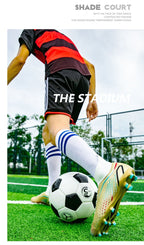 Temu High-Top Soccer Shoes with Spikes, Long Spikes, Non-Slip, Adult and Children's Sports Shoes, Men's Professional Training Shoes, Cross-Border - FATAONTemu High-Top Soccer Shoes with Spikes, Long Spikes, Non-Slip, Adult and Children's Sports Shoes, Men's Professional Training Shoes, Cross-BorderMode HommeFATAON