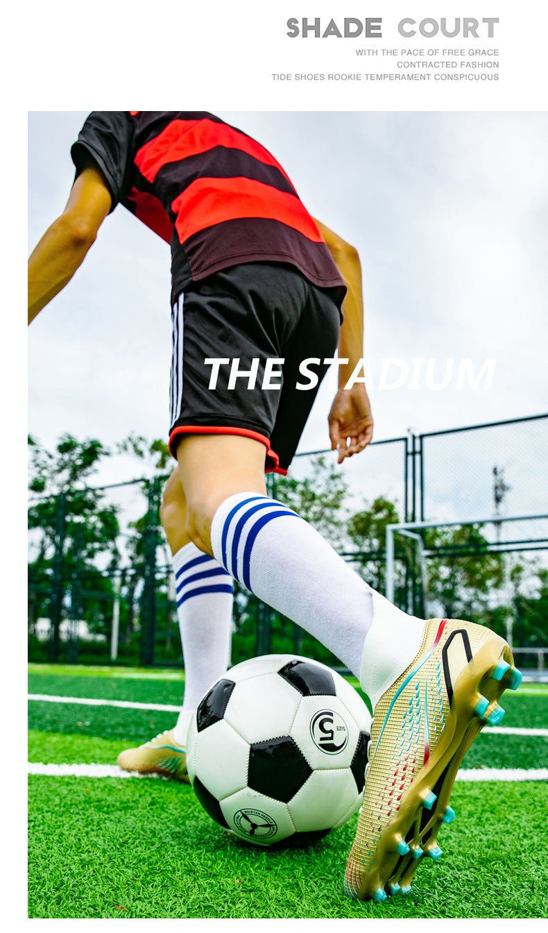 Temu High-Top Soccer Shoes with Spikes, Long Spikes, Non-Slip, Adult and Children's Sports Shoes, Men's Professional Training Shoes, Cross-Border - FATAONTemu High-Top Soccer Shoes with Spikes, Long Spikes, Non-Slip, Adult and Children's Sports Shoes, Men's Professional Training Shoes, Cross-BorderMode HommeFATAON