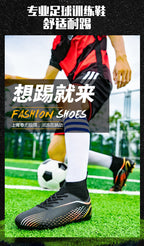 Temu High-Top Soccer Shoes with Spikes, Long Spikes, Non-Slip, Adult and Children's Sports Shoes, Men's Professional Training Shoes, Cross-Border - FATAONTemu High-Top Soccer Shoes with Spikes, Long Spikes, Non-Slip, Adult and Children's Sports Shoes, Men's Professional Training Shoes, Cross-BorderMode HommeFATAON