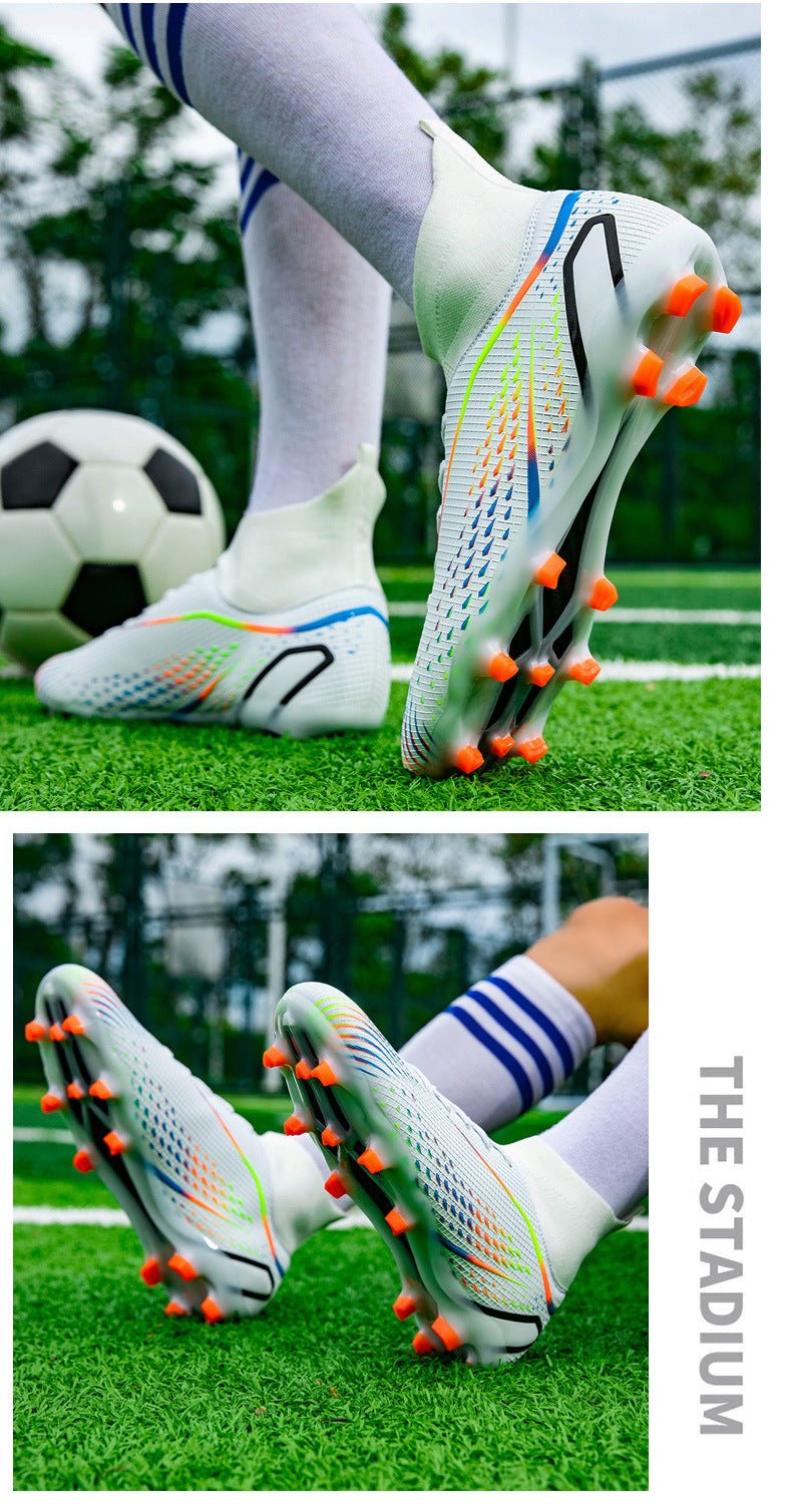 Temu High-Top Soccer Shoes with Spikes, Long Spikes, Non-Slip, Adult and Children's Sports Shoes, Men's Professional Training Shoes, Cross-Border - FATAONTemu High-Top Soccer Shoes with Spikes, Long Spikes, Non-Slip, Adult and Children's Sports Shoes, Men's Professional Training Shoes, Cross-BorderMode HommeFATAON