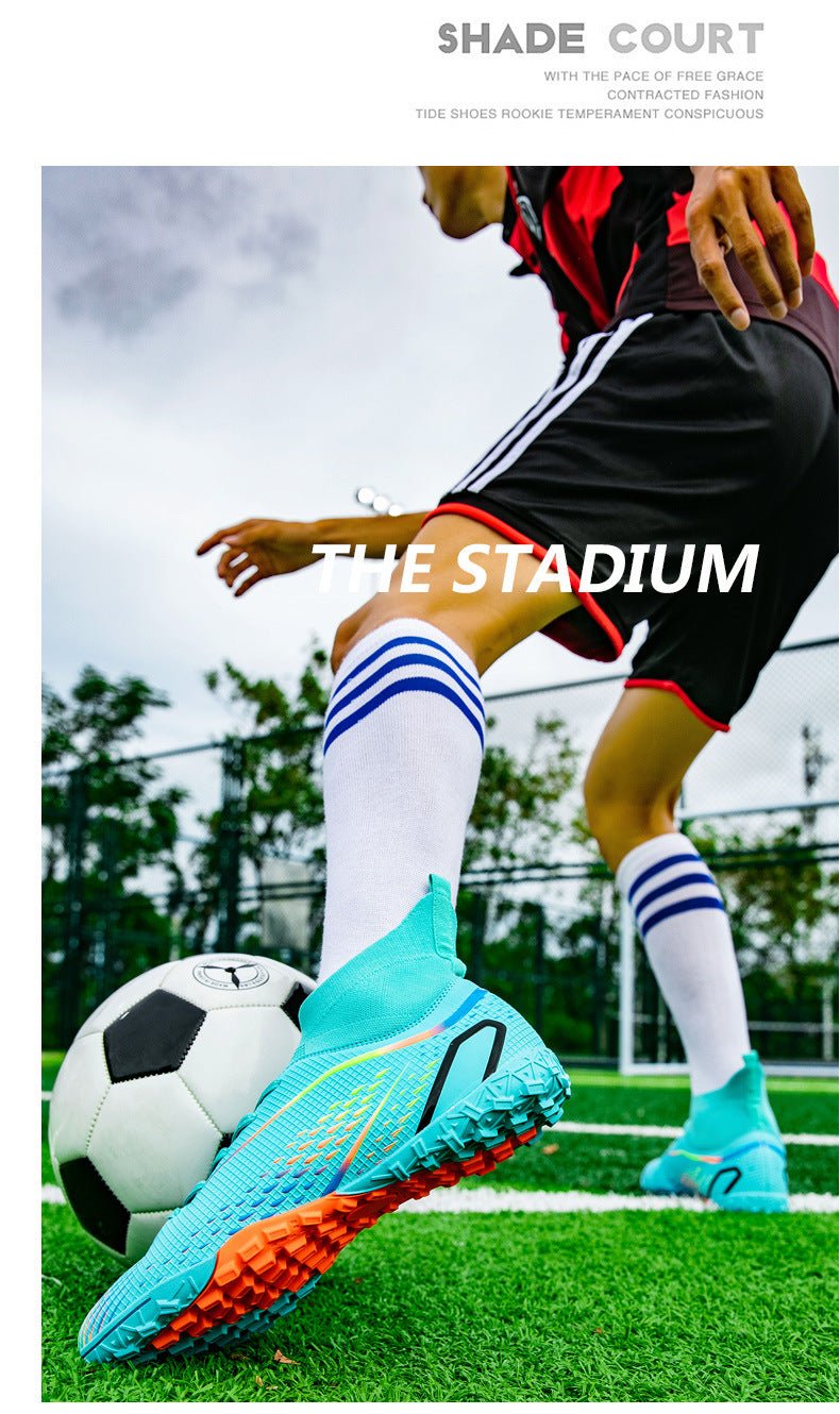 Temu High-Top Soccer Shoes with Spikes, Long Spikes, Non-Slip, Adult and Children's Sports Shoes, Men's Professional Training Shoes, Cross-Border - FATAONTemu High-Top Soccer Shoes with Spikes, Long Spikes, Non-Slip, Adult and Children's Sports Shoes, Men's Professional Training Shoes, Cross-BorderMode HommeFATAON