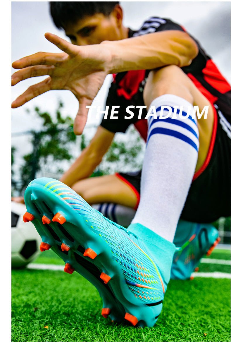 Temu High-Top Soccer Shoes with Spikes, Long Spikes, Non-Slip, Adult and Children's Sports Shoes, Men's Professional Training Shoes, Cross-Border - FATAONTemu High-Top Soccer Shoes with Spikes, Long Spikes, Non-Slip, Adult and Children's Sports Shoes, Men's Professional Training Shoes, Cross-BorderMode HommeFATAON