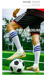 Temu High-Top Soccer Shoes with Spikes, Long Spikes, Non-Slip, Adult and Children's Sports Shoes, Men's Professional Training Shoes, Cross-Border - FATAONTemu High-Top Soccer Shoes with Spikes, Long Spikes, Non-Slip, Adult and Children's Sports Shoes, Men's Professional Training Shoes, Cross-BorderMode HommeFATAON