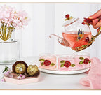 Théière en verre émaillé avec fleur de cristal rose pour boissons chaudes et froides, vaisselle pour la maison, bouilloire de bureau, service à thé, cafetière - FATAONThéière en verre émaillé avec fleur de cristal rose pour boissons chaudes et froides, vaisselle pour la maison, bouilloire de bureau, service à thé, cafetièreSolutions MaisonFATAON