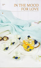 Théière en verre émaillé avec fleur de cristal rose pour boissons chaudes et froides, vaisselle pour la maison, bouilloire de bureau, service à thé, cafetière - FATAONThéière en verre émaillé avec fleur de cristal rose pour boissons chaudes et froides, vaisselle pour la maison, bouilloire de bureau, service à thé, cafetièreSolutions MaisonFATAON