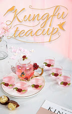 Théière en verre émaillé avec fleur de cristal rose pour boissons chaudes et froides, vaisselle pour la maison, bouilloire de bureau, service à thé, cafetière - FATAONThéière en verre émaillé avec fleur de cristal rose pour boissons chaudes et froides, vaisselle pour la maison, bouilloire de bureau, service à thé, cafetièreSolutions MaisonFATAON