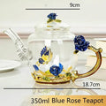 Théière en verre émaillé avec fleur de cristal rose pour boissons chaudes et froides, vaisselle pour la maison, bouilloire de bureau, service à thé, cafetière - FATAONThéière en verre émaillé avec fleur de cristal rose pour boissons chaudes et froides, vaisselle pour la maison, bouilloire de bureau, service à thé, cafetièreSolutions MaisonFATAON
