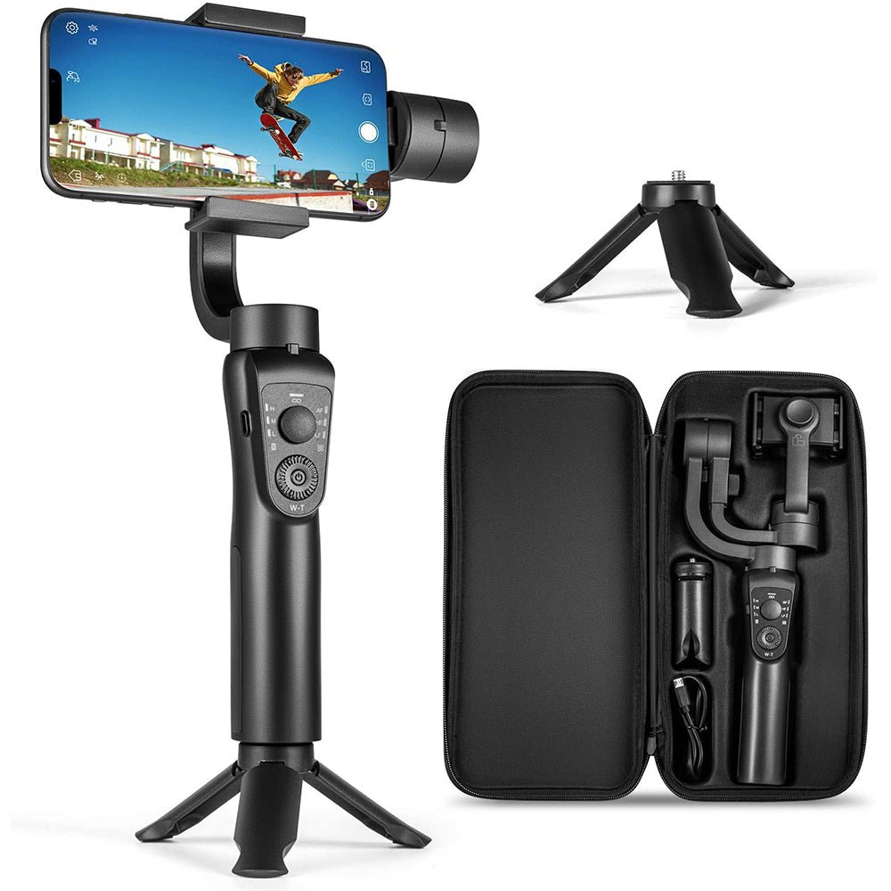 Three - Axis Handheld Gimbal Stabilizer, Mobile Phone Stabilizer - Fix & GoThree - Axis Handheld Gimbal Stabilizer, Mobile Phone StabilizerFix & Go