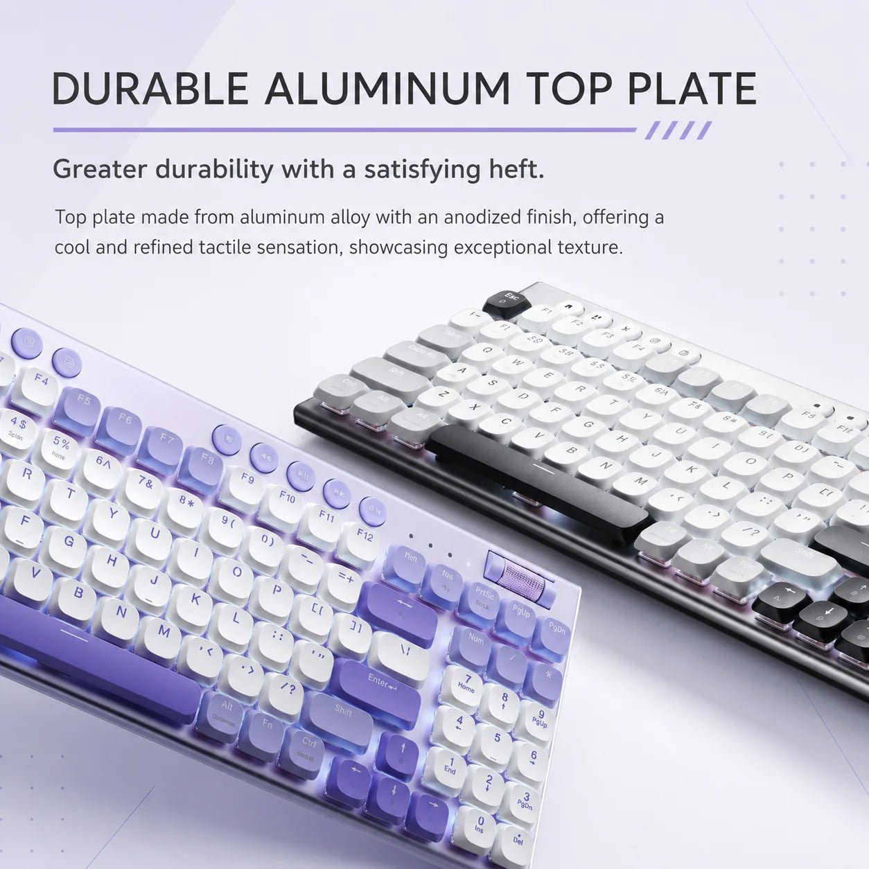 THUNDEROBOT K96 clavier mécanique sans fil clavier de productivité à profil bas 98 touches avec touches Roller Marco capuchons de touches PBT pour PC - FATAONTHUNDEROBOT K96 clavier mécanique sans fil clavier de productivité à profil bas 98 touches avec touches Roller Marco capuchons de touches PBT pour PCProductivité & OrganisationFATAON