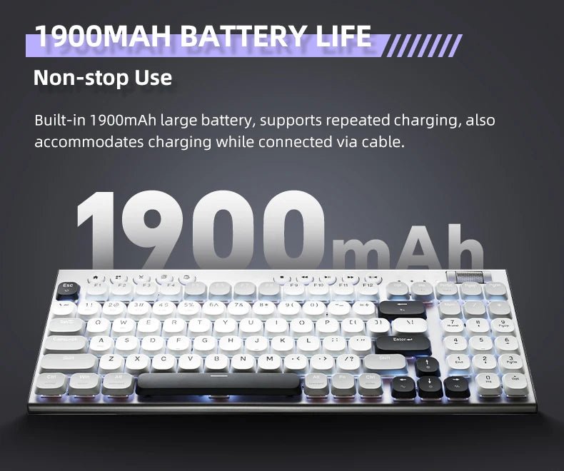 THUNDEROBOT K96 clavier mécanique sans fil clavier de productivité à profil bas 98 touches avec touches Roller Marco capuchons de touches PBT pour PC - FATAONTHUNDEROBOT K96 clavier mécanique sans fil clavier de productivité à profil bas 98 touches avec touches Roller Marco capuchons de touches PBT pour PCProductivité & OrganisationFATAON