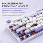 THUNDEROBOT K96 clavier mécanique sans fil clavier de productivité à profil bas 98 touches avec touches Roller Marco capuchons de touches PBT pour PC - FATAONTHUNDEROBOT K96 clavier mécanique sans fil clavier de productivité à profil bas 98 touches avec touches Roller Marco capuchons de touches PBT pour PCProductivité & OrganisationFATAON