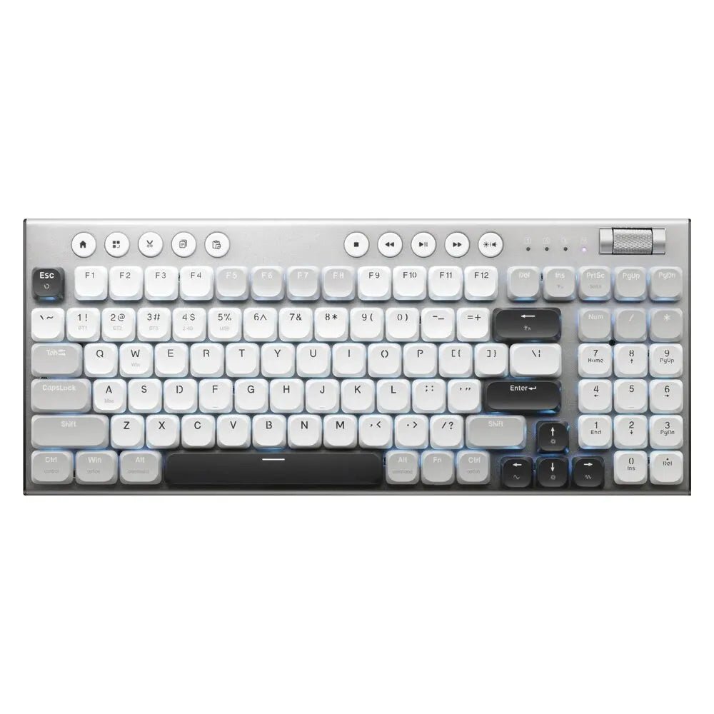 THUNDEROBOT K96 clavier mécanique sans fil clavier de productivité à profil bas 98 touches avec touches Roller Marco capuchons de touches PBT pour PC - FATAONTHUNDEROBOT K96 clavier mécanique sans fil clavier de productivité à profil bas 98 touches avec touches Roller Marco capuchons de touches PBT pour PCProductivité & OrganisationFATAON