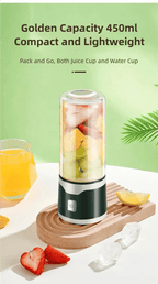 TINSOL Mixeur électrique portable 450 ml, mixeur-presse-agrumes rechargeable par USB, adapté aux milkshakes, aux jus et au traitement de petits aliments - FATAONTINSOL Mixeur électrique portable 450 ml, mixeur-presse-agrumes rechargeable par USB, adapté aux milkshakes, aux jus et au traitement de petits alimentsSolutions MaisonFATAON