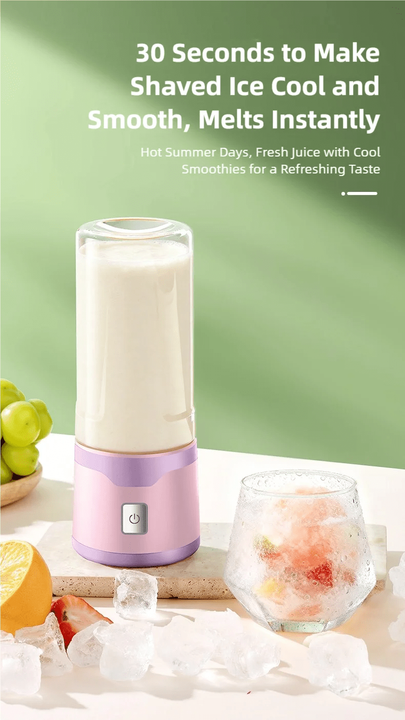TINSOL Mixeur électrique portable 450 ml, mixeur-presse-agrumes rechargeable par USB, adapté aux milkshakes, aux jus et au traitement de petits aliments - FATAONTINSOL Mixeur électrique portable 450 ml, mixeur-presse-agrumes rechargeable par USB, adapté aux milkshakes, aux jus et au traitement de petits alimentsSolutions MaisonFATAON