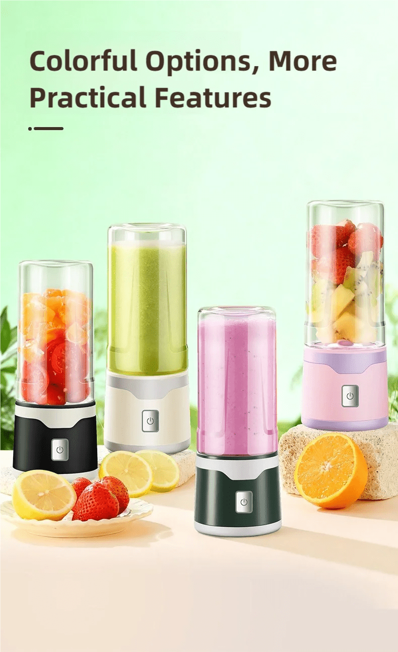 TINSOL Mixeur électrique portable 450 ml, mixeur-presse-agrumes rechargeable par USB, adapté aux milkshakes, aux jus et au traitement de petits aliments - FATAONTINSOL Mixeur électrique portable 450 ml, mixeur-presse-agrumes rechargeable par USB, adapté aux milkshakes, aux jus et au traitement de petits alimentsSolutions MaisonFATAON