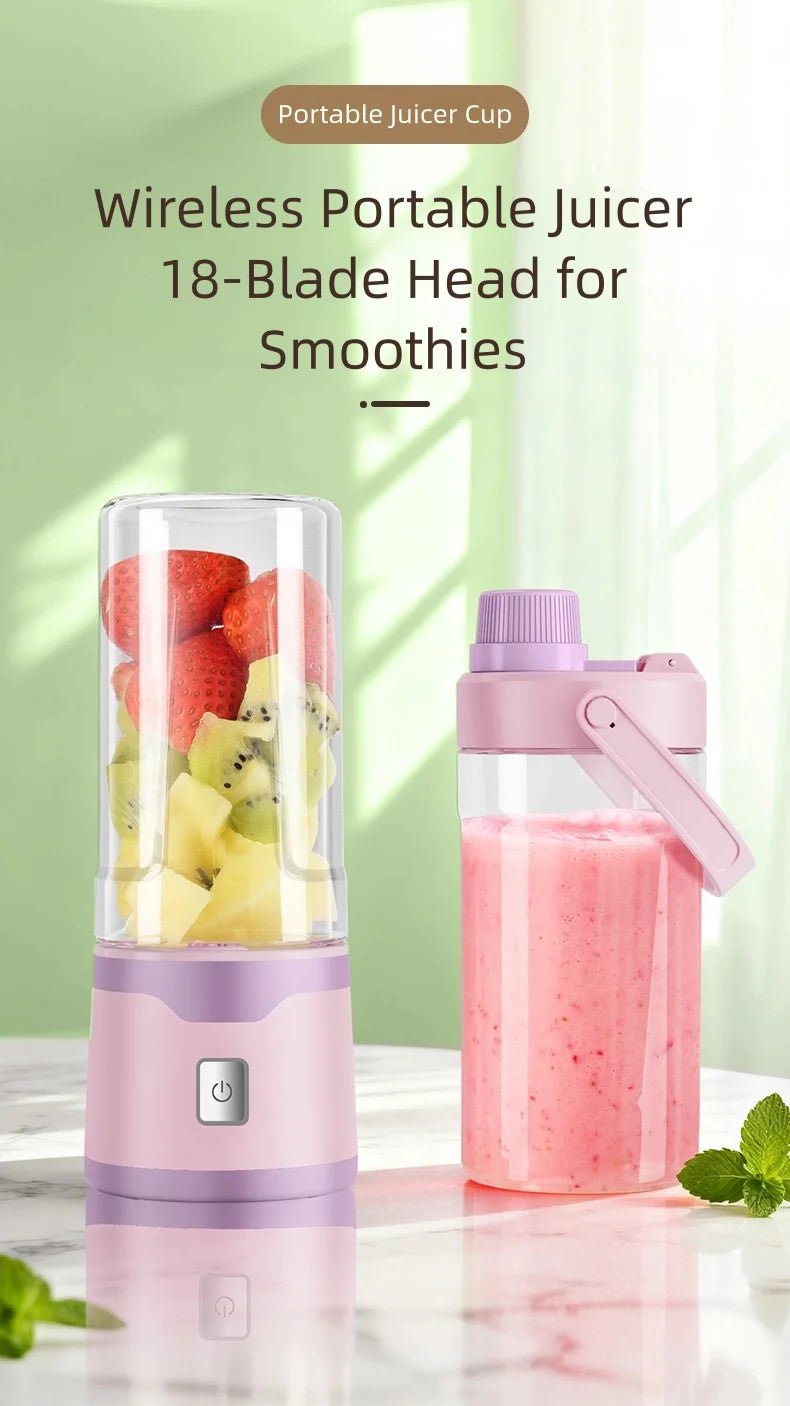 TINSOL Mixeur électrique portable 450 ml, mixeur-presse-agrumes rechargeable par USB, adapté aux milkshakes, aux jus et au traitement de petits aliments - FATAONTINSOL Mixeur électrique portable 450 ml, mixeur-presse-agrumes rechargeable par USB, adapté aux milkshakes, aux jus et au traitement de petits alimentsSolutions MaisonFATAON