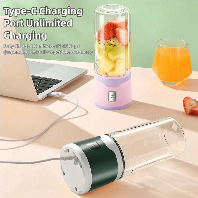 TINSOL Mixeur électrique portable 450 ml, mixeur-presse-agrumes rechargeable par USB, adapté aux milkshakes, aux jus et au traitement de petits aliments - FATAONTINSOL Mixeur électrique portable 450 ml, mixeur-presse-agrumes rechargeable par USB, adapté aux milkshakes, aux jus et au traitement de petits alimentsSolutions MaisonFATAON
