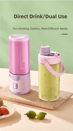 TINSOL Mixeur électrique portable 450 ml, mixeur-presse-agrumes rechargeable par USB, adapté aux milkshakes, aux jus et au traitement de petits aliments - FATAONTINSOL Mixeur électrique portable 450 ml, mixeur-presse-agrumes rechargeable par USB, adapté aux milkshakes, aux jus et au traitement de petits alimentsSolutions MaisonFATAON